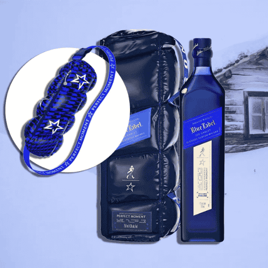 Johnnie walker blue label Ice Chalet Hand Bag ice chalet 70cl