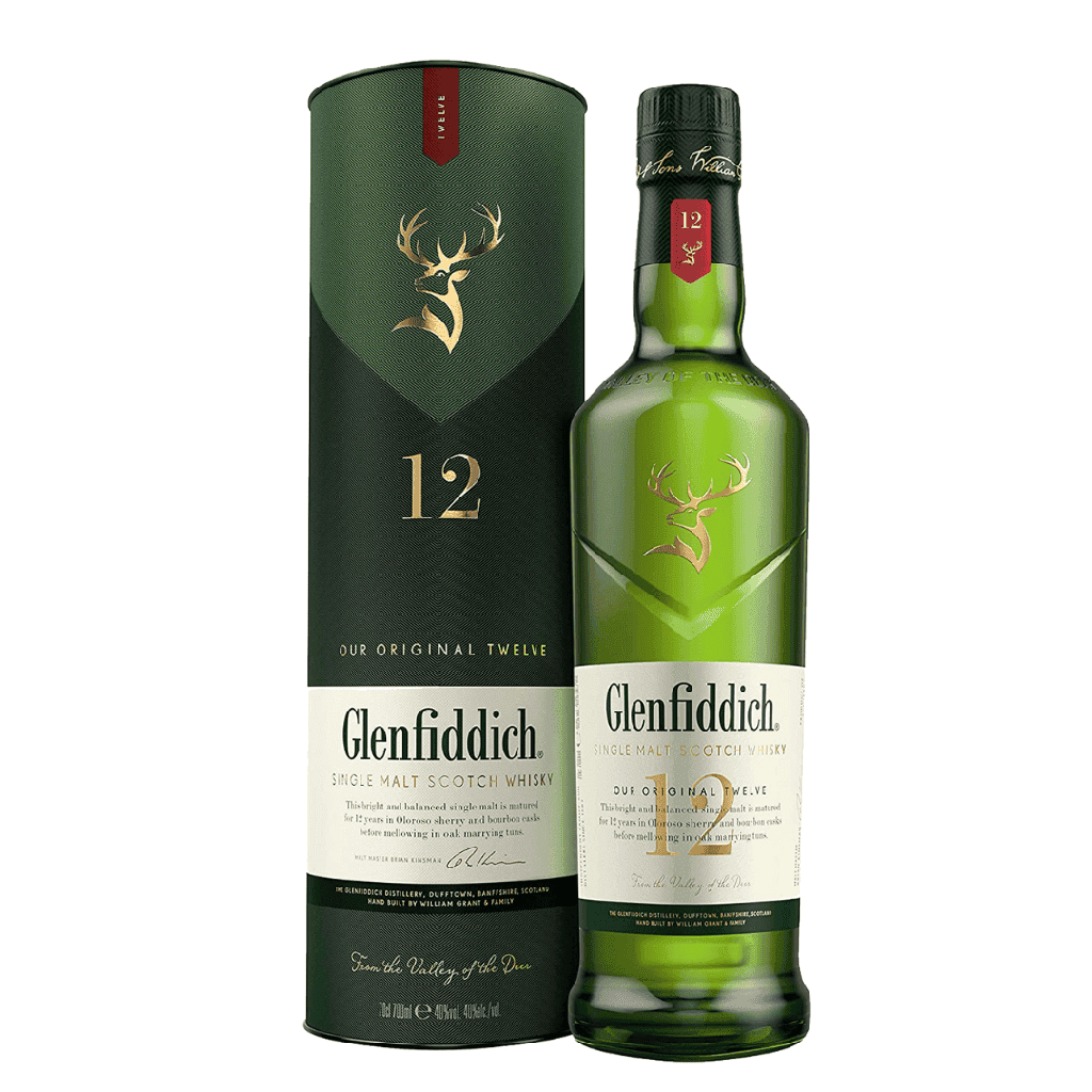 Glenfiddich 12Y Single Malt Whisky 70cl