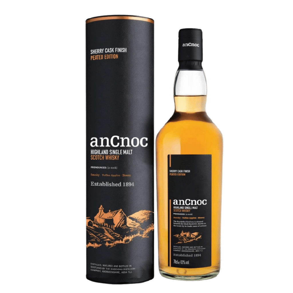 AnCnoc Sherry Peated Single Malt Whisky 70cl