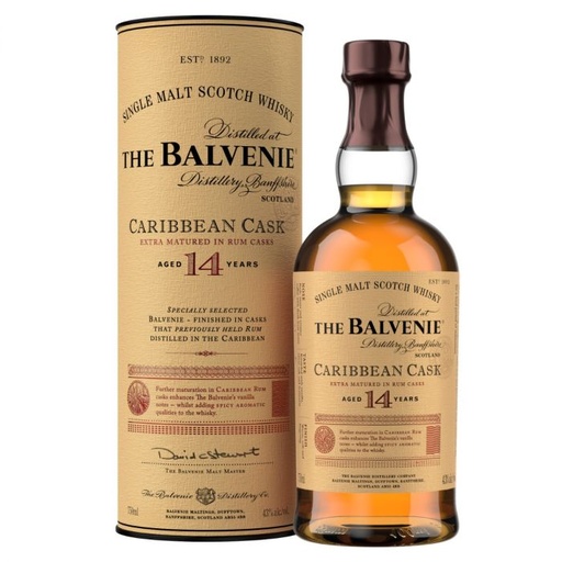 The Balvenie 14Y Caribbean Cask 70cl