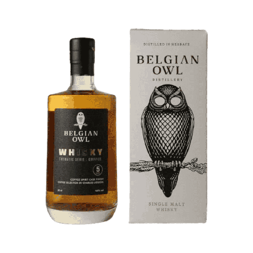 [2000696] Belgian Owl 5Y Coffee Finish Single Malt Whisky 46% 50cl